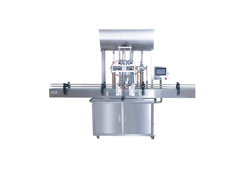 Straight-line paste filling machine